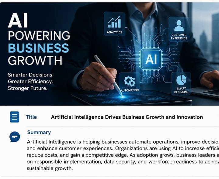 Artificial Intelligence Drives Business Growth and Innovation
